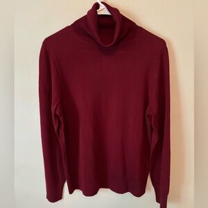 J. Crew Burgundy Turtleneck Sweater